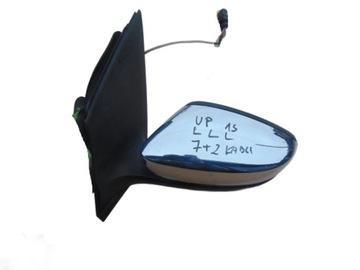 Дзеркало ліві vw up 1s 7+2 кабелі фото №1