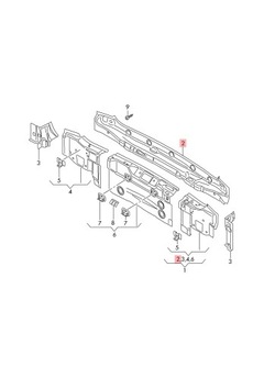 Pas задній стіна задня skoda superb 3 iii 3v9 універсал 2015-2024r 3v9813309c фото №1
