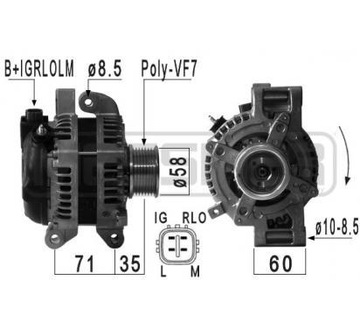 Era генератор -messmer lexus, toyota фото №1