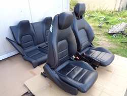 Mercedes w207 купе сидіння обшивки шкіра комплект фото №1