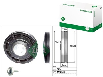 Колесо пасове вала колінчастого nissan almera ii kubistar micra iii note фото №1