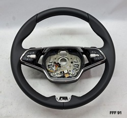 Кермо шкіряний мульті / з підігрівом / пелюстки octavia iv kamiq 5e3419093ak фото №1