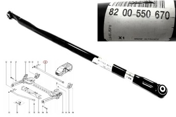 Стрижень стабілізатора зад trafic ii vivaro оригінал фото №1