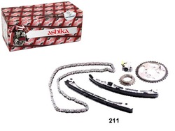 Набір розподільний вал ланцюг toyota 2.2 d-4d 06- ashika + асистент kolizja #34 фото №1
