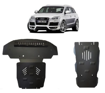 Набор стальных защита шасси audi q7 s-line 4l 2006-2015 фото №1
