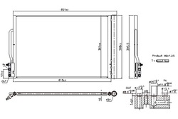 Nissens конденсатор кондиционера opel insignia b insignia b country фото №1