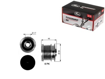 Колесо ременное генератора mercedes c c204 c c205 c t-model s204 c фото №1