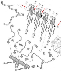 Шплінт інжектора citroen/peugeot 2 фото №1