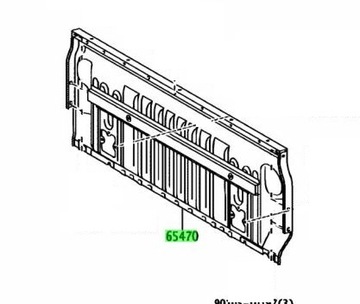 Крышка зад задняя крышка боки toyota hilux 2015- фото №1