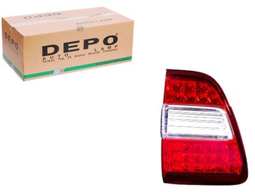 Depo лампа запчастина внутрішня колір скло червоний фото №1