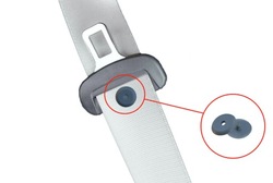 Кліпса кліпса стопер блокування пряжки застібка do ременя безпеки сірий фото №1