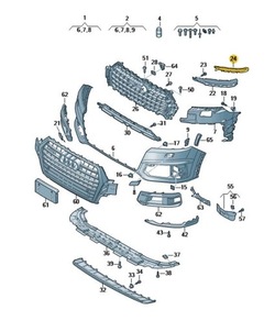 Новое оригинальные audi оригинальный номер заглушка 4m0807750b фото №1