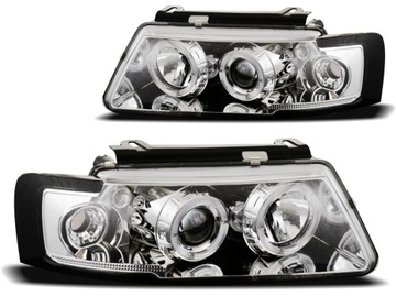 Лампи vw passat b5 97-00r angel очі кільця led хром атестат супер ефект!! фото №1