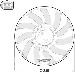 Вентилятор радиатор der02008 denso фото №1