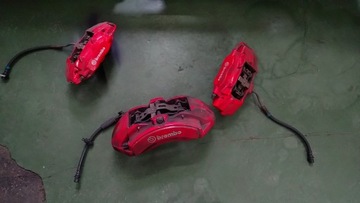 Jeep grand cherokee wk2 srt суппорт тормозной brembo переднее левый фото №1