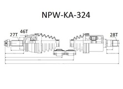 Kia ceed піввісь привідна права 495001h310 06- фото №1