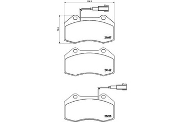 Brembo тормозные колодки тормозные alfa romeo 4c 1.8tbi 13- p фото №1