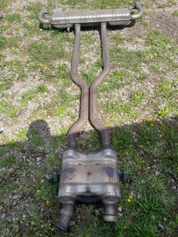 Вихлоп глушник a1664909001 mercedes x166 gl gls 4,7 v8 фото №1