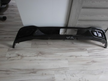 Накладка спойлер бампера зад golf viii 8 r line фото №1