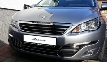 Peugeot 308 ii планки хром na решітка радіатора решітка тюнінг фото №1