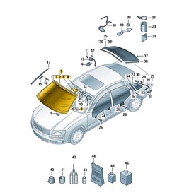 Стекло лобовое передняя audi a8 d3 с подогревом оригинал 4e0845099bf od aso фото №1