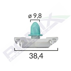 Клипса планки перед зад vw golf 3 vento x10szt фото №1