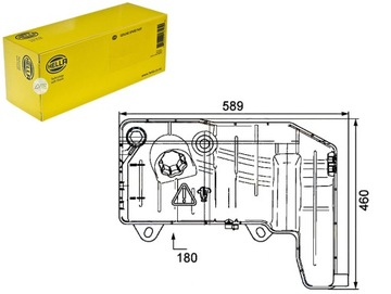 Бачок жидкости радиатор hella 41215631 401000n фото №1