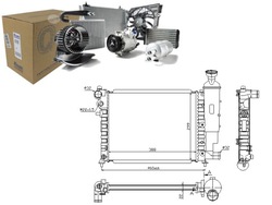 Радіаторів двигуна citroen saxo peugeot 106 ii 1.0- фото №1