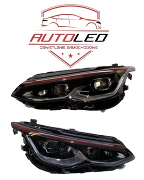 Vw golf 8 gti red лампи перед ліва права matrix led iq light ідеальні фото №1