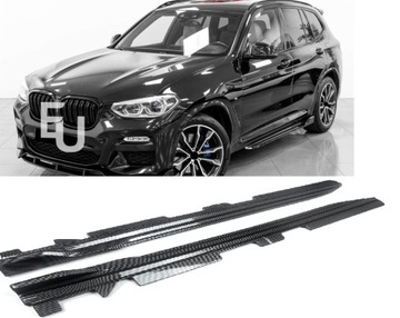 Накладка планки pod пороги bmw x3 x3m g01 x4 x4m g02 карбон фото №1