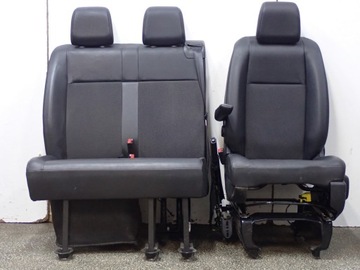 Комплект сидінь європа оригінал напівшкіра vivaro jumpy expert proace 21r фото №1