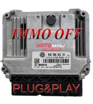 Модуль ecu audi a3 s3 a3 sportback 8p 0281013608 03g906021jh программирование фото №1