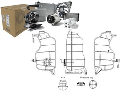 Бак розширювальний рідини охолоджуючої ford fiesta iv opel insignia фото №1