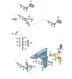 Канал wlewowy рідини склоомивача audi rs6 a6 c8 фото №1