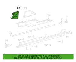Toyota sienna iv xl40 2021 защита пола кронштейн новый оригинал фото №1