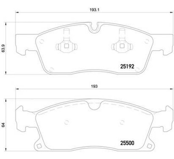 Brembo тормозные колодки тормозные mercedes-benz gl-class фото №1