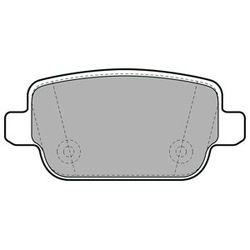 Delphi тормозные колодки тормозные зад lp1969 lp1969 фото №1