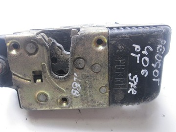 Замок дверь задний правый peugeot 406 97r фото №1