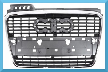 Audi a4 b7 2004-2008 средняя решётка радиатор решётка радиатора рамка хром новое фото №1