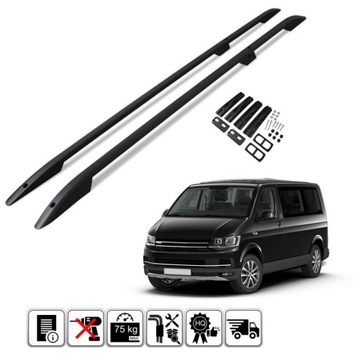 Рейлінги дахові do volkswagen t5 t6 короткий l1 фото №1