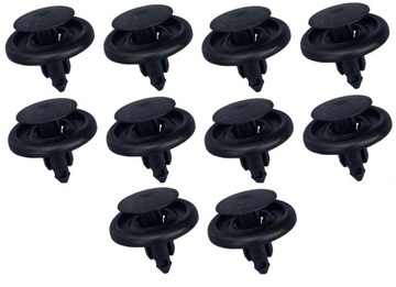 10x кліпса штифт розпірний підкрилки захист 7mm toyota land criuser rav4 yaris фото №1