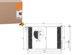 Nrf конденсатор кондиционера honda civic 02- фото №1