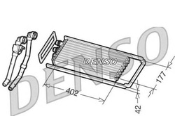 Denso обігрівач 402x177x42mm, з проводами, kli фото №1