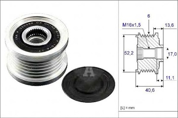 Ina колесо пасове генератора nissan ina фото №1