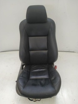 Сидіння пасажира saab 9-5 i 3.0 tid шкіра чорна фото №1