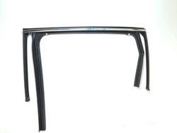 Hyundai santa fe iv прокладка дверь стёкла зад задняя левая хром фото №1