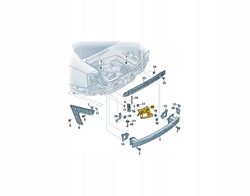 Ползун бампера левый зад audi audi a6 c7 4g5807393d фото №1