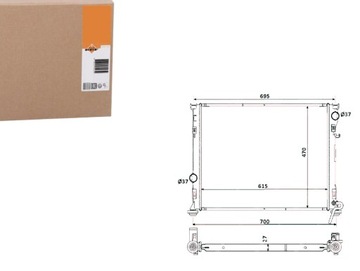Nrf 53928 радіаторів, система охолодження двигуна фото №1