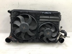 Комплект радіатор вентилятори audi tt 8j 2.0tdi фото №1