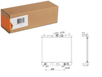 Радиаторов двигателя воды nissan micra c + c iii micra iii note 1.2 1.4 фото №1